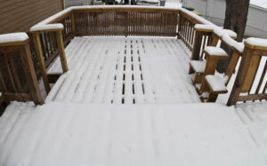 Deck Cleaning in winter, Cumming GA